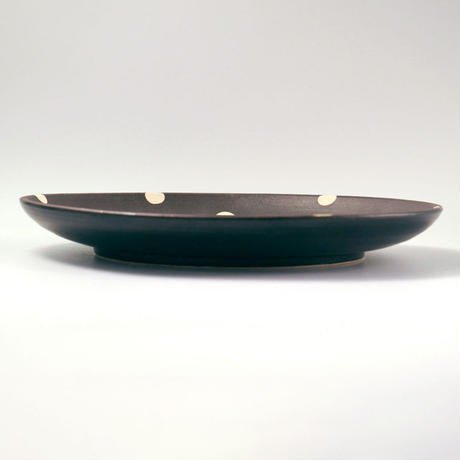 Mino Ware Round Plate 8.7in (Black) - Koshiroproduct_type#